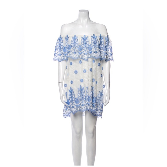 knee length dresses for ladies Vintage 1960s MOD White Knit Lace Tent Dress
